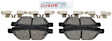 2011 Lincoln MKZ - Rear Ceramic Brake Pad Set, 3.5L 6Cyl, Quietcast Premium Series