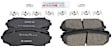 BC1258 Front Quietcast Premium Series Ceramic Brake Pad Set