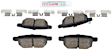 BC1354 Rear Quietcast Premium Series Ceramic Brake Pad Set
