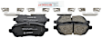 2011 Mazda 2 - Front Ceramic Brake Pad Set, 1.5L 4Cyl, QuietCast Series