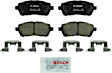 2011 Mazda 2 - Front Ceramic Brake Pad Set, 1.5L 4Cyl, QuietCast Series