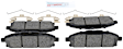 2017 Nissan Quest - Front Ceramic Brake Pad Set, 3.5L 6Cyl, QuietCast Series