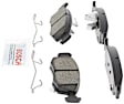 2017 Fiat 500 - Front Ceramic Brake Pad Set, 1.4L 4Cyl, Naturally Aspirated, GAS, QuietCast Series