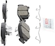 2017 Fiat 500 - Front Ceramic Brake Pad Set, 1.4L 4Cyl, Naturally Aspirated, GAS, QuietCast Series
