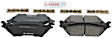 2012 Ford F-150 - Rear Ceramic Brake Pad Set, 3.7L 6Cyl, Quietcast Premium Series
