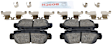 2013 Mazda CX-5 - Rear Ceramic Brake Pad Set, 2.0L 4Cyl, QuietCast Series