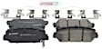 BC1625 Front Ceramic Brake Pad Set
