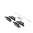 BC1665 Rear QuietCast Series Ceramic Brake Pad Set
