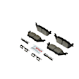 2019 Ford F-150 - Rear Ceramic Brake Pad Set, 2.7L 6Cyl, QuietCast Series