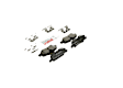 2018 Mini Cooper - Rear Ceramic Brake Pad Set, 1.5L 3Cyl, QuietCast Series