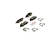 2018 Mini Cooper - Rear Ceramic Brake Pad Set, 1.5L 3Cyl, QuietCast Series