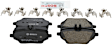 2022 Mercedes Benz GLE350 - Rear Ceramic Brake Pad Set, 2.0L 4Cyl, Without Sport Appearance Package, QuietCast Series