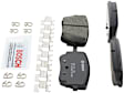 2022 Mercedes Benz GLA250 - Rear Ceramic Brake Pad Set, 2.0L 4Cyl