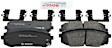 BC2400 Front Ceramic Brake Pad Set