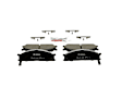 1999 Nissan Frontier - Front Ceramic Brake Pad Set, 3.3L 6Cyl, 4WD, Quietcast Premium Series