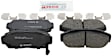 1990 Honda Prelude - Front Ceramic Brake Pad Set, Quietcast Premium Series