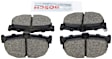 2005 Hyundai Tiburon - Rear Ceramic Brake Pad Set, QuietCast Series