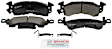 1977 Chevrolet K20 Suburban - Front Ceramic Brake Pad Set, 6.6L 8Cyl, 4WD, With wear sensor, Quietcast Premium Series