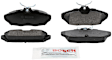1997 Ford Thunderbird - Rear Semi-metallic Brake Pad Set, 3.8L 6Cyl, Available Until Inventory Is Depleted, QuietCast Series