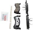 2004 Ford Explorer Sport Trac - Rear Ceramic Brake Pad Set, 4.0L 6Cyl, RWD, With Steel Piston, Quietcast Premium Series