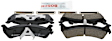 2004 Ford Explorer Sport Trac - Rear Ceramic Brake Pad Set, 4.0L 6Cyl, RWD, With Steel Piston, Quietcast Premium Series