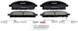2001 Infiniti QX4 - Front Ceramic Brake Pad Set, 3.5L 6Cyl, Quietcast Premium Series
