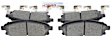2001 Infiniti QX4 - Front Ceramic Brake Pad Set, 3.5L 6Cyl, Quietcast Premium Series