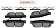 BC813 Rear Quietcast Premium Series Ceramic Brake Pad Set