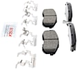 2017 Nissan Sentra - Front Ceramic Brake Pad Set, With Rear Drum, Quietcast Premium Series