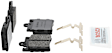 BC873 Rear Quietcast Premium Series Ceramic Brake Pad Set