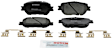 2009 Lexus IS250 - Front Ceramic Brake Pad Set, 2.5L 6Cyl, Quietcast Premium Series