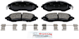 BE1035H Front Blue Series Ceramic Brake Pad Set