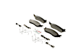 BE1045H Front Blue Series Semi-metallic Brake Pad Set