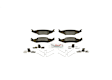 BE1046H Rear Blue Series Semi-metallic Brake Pad Set