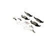 BE1046H Rear Blue Series Semi-metallic Brake Pad Set