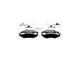 BE1046H Rear Blue Series Semi-metallic Brake Pad Set