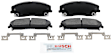 2014 Chrysler 300 - Front Ceramic Brake Pad Set, 3.6L 6Cyl, RWD, Euroline Series