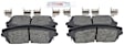 2014 Chrysler 300 - Front Ceramic Brake Pad Set, 3.6L 6Cyl, RWD, Euroline Series