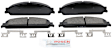 BE1070H Front Blue Series Ceramic Brake Pad Set