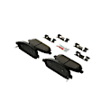 2007 Jeep Commander - Front Semi-metallic Brake Pad Set, Blue Series