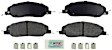 2006 Ford Mustang - Front Ceramic Brake Pad Set, Blue Series