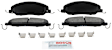 2006 Ford Mustang - Front Ceramic Brake Pad Set, Blue Series