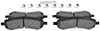 BE1084H Front Blue Series Semi-metallic Brake Pad Set