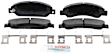 BE1092H Front Blue Series Semi-metallic Brake Pad Set