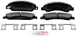 BE1092H Front Blue Series Semi-metallic Brake Pad Set