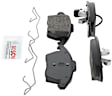 2005 Volkswagen Jetta - Front Semi-metallic Brake Pad Set, 2.5L 5Cyl, Blue Series