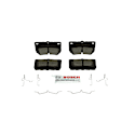 BE1113H Rear Blue Series Ceramic Brake Pad Set
