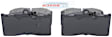 BE1118 Front Blue Series Semi-metallic Brake Pad Set