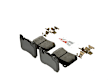 2006 Mercedes Benz CLK350 - Front Ceramic Brake Pad Set, 3.5L 6Cyl, With Sport Package, Blue Series