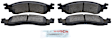 BE1158 Front Blue Series Semi-metallic Brake Pad Set